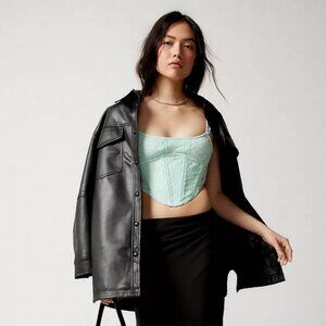 NWOT Urban Outfitters Out From Under Divine Lace Corset in Aqua